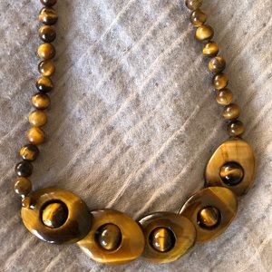 Tiger Eye chakra necklace!! Genuine stones!